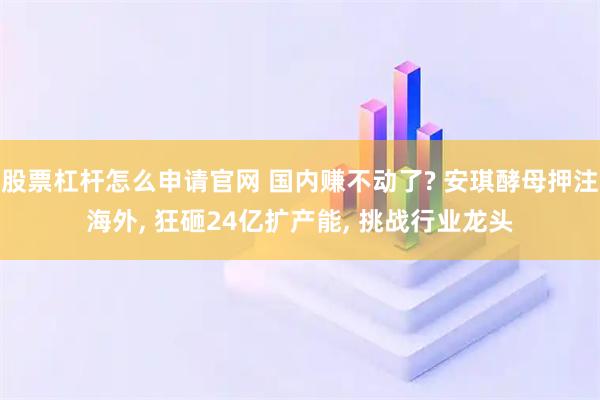 股票杠杆怎么申请官网 国内赚不动了? 安琪酵母押注海外, 狂砸24亿扩产能, 挑战行业龙头