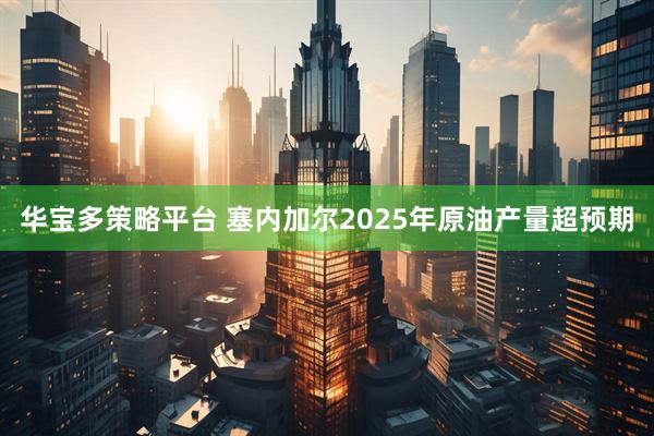 华宝多策略平台 塞内加尔2025年原油产量超预期